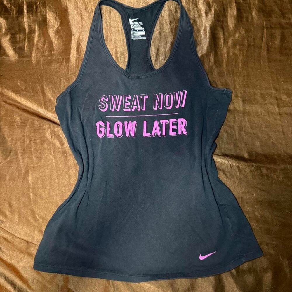 Nike vintage black racer back tank